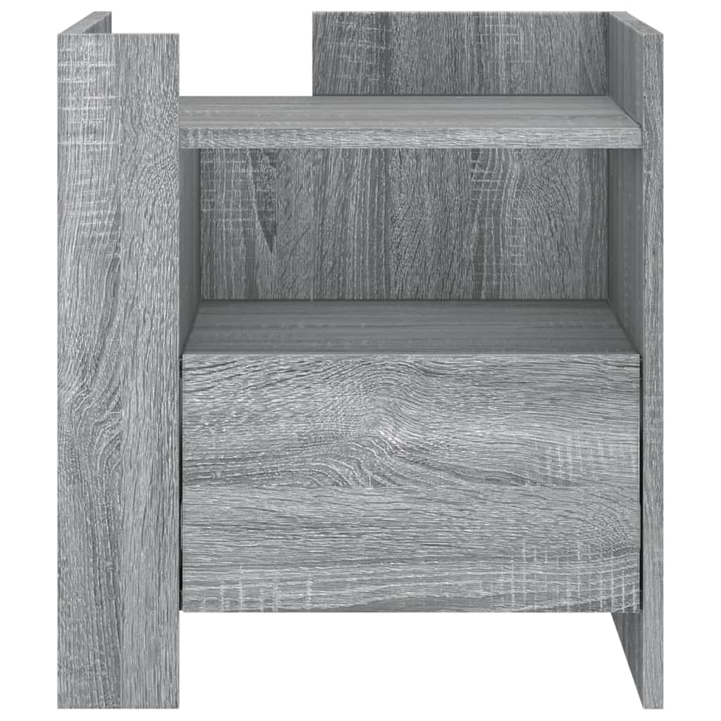 Table de chevet sonoma gris 45x50x50 cm bois d'ingénierie - XIOS