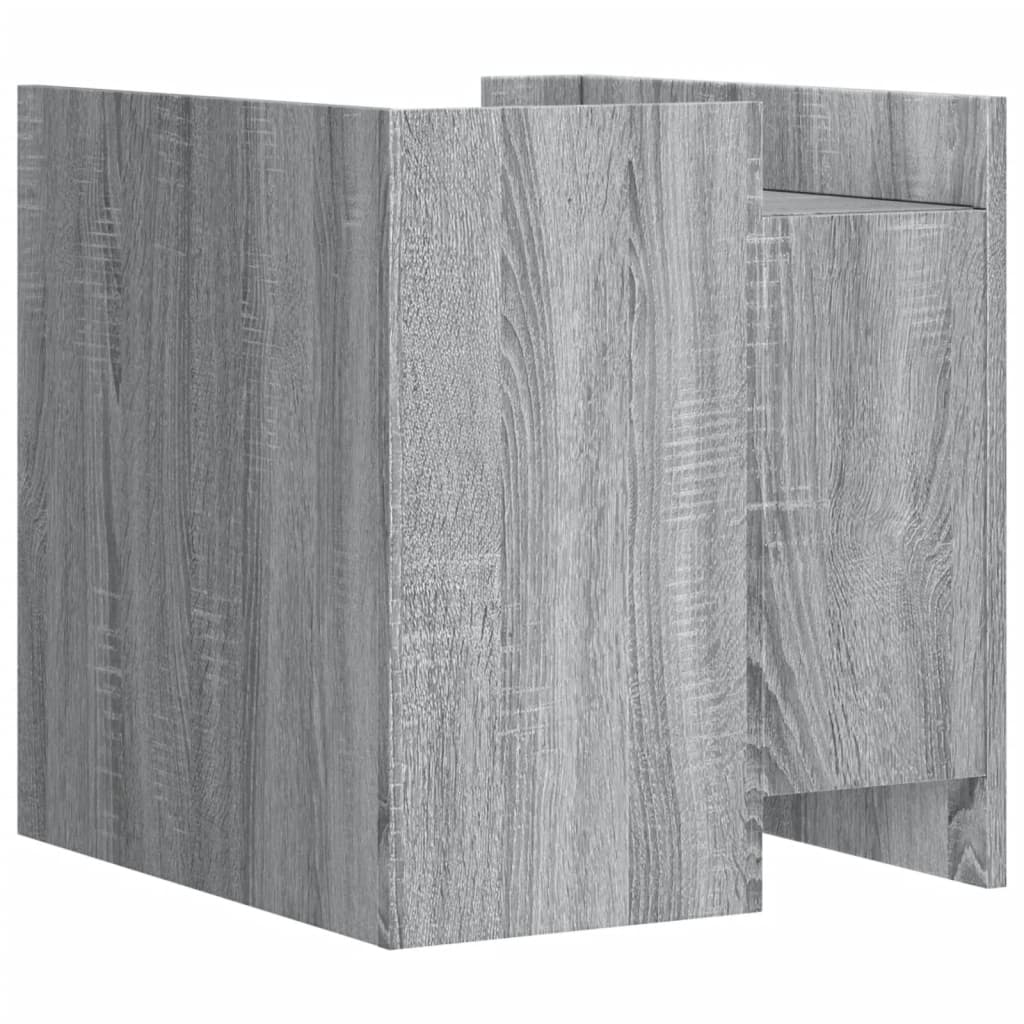 Table de chevet sonoma gris 45x50x50 cm bois d'ingénierie - XIOS