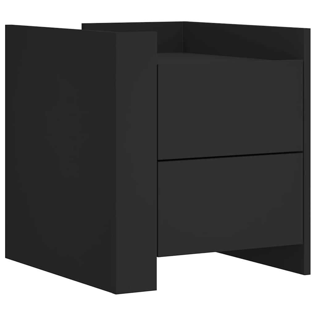 Table de chevet noir 45x50x50 cm bois d’ingénierie - XIOS