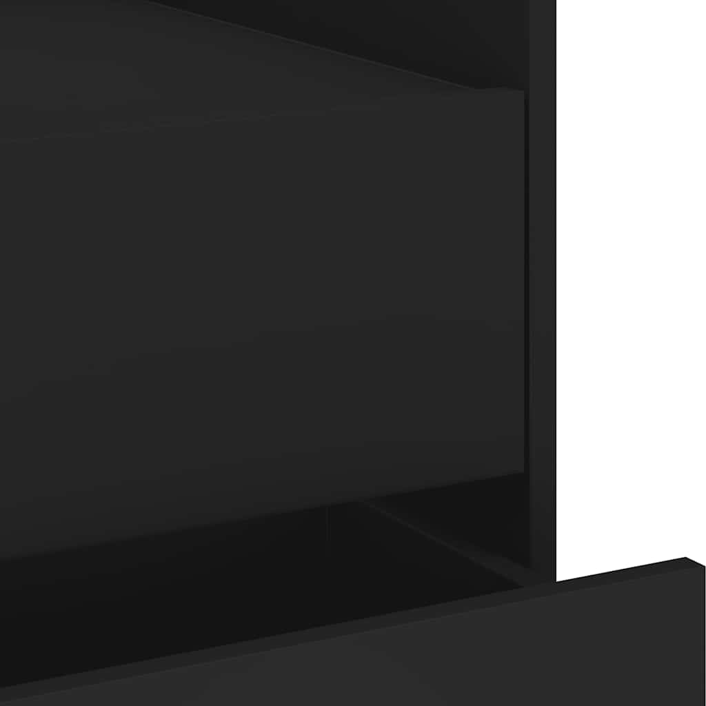 Table de chevet noir 45x50x50 cm bois d’ingénierie - XIOS
