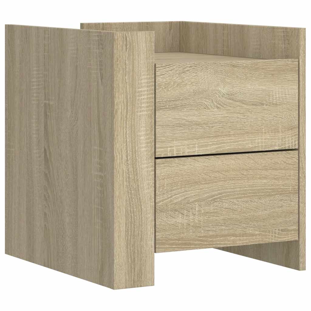 Table de chevet chêne sonoma 45x50x50 cm bois d’ingénierie - XIOS