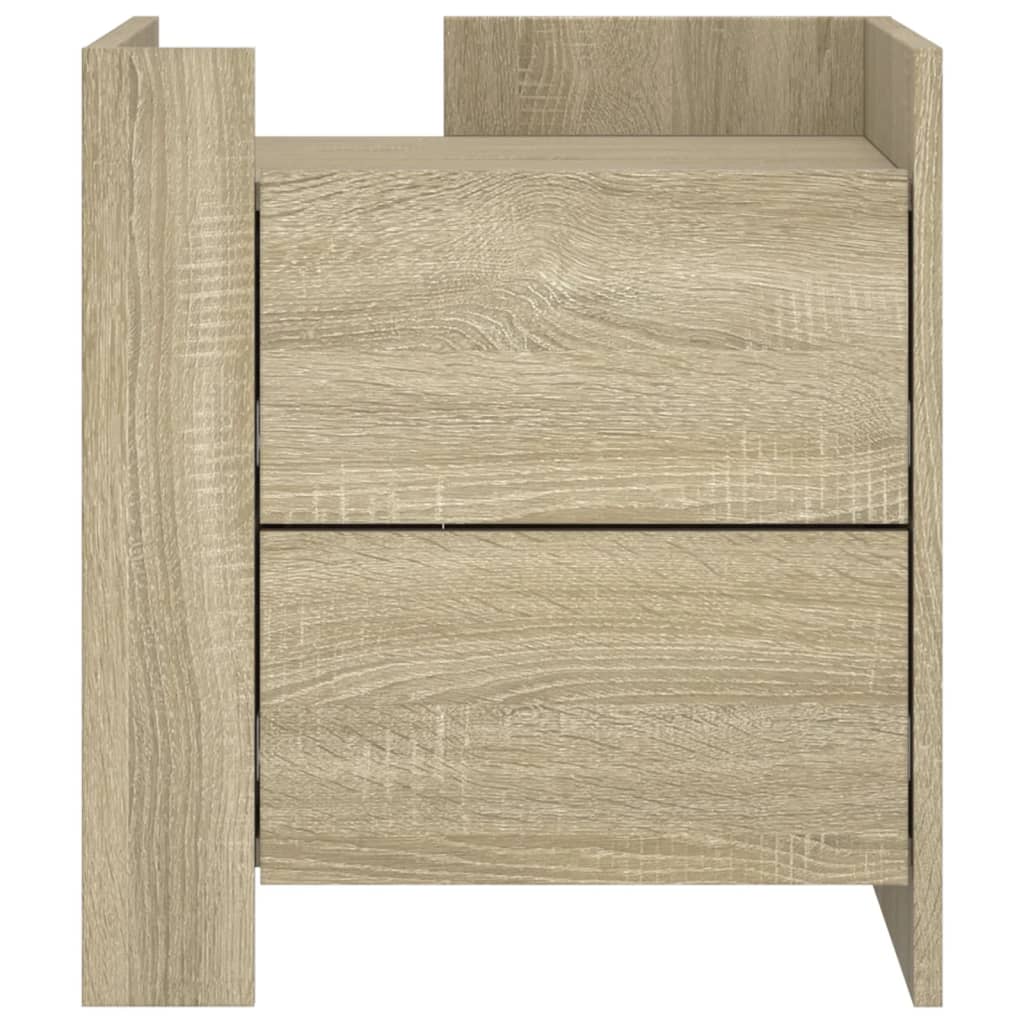 Table de chevet chêne sonoma 45x50x50 cm bois d’ingénierie - XIOS