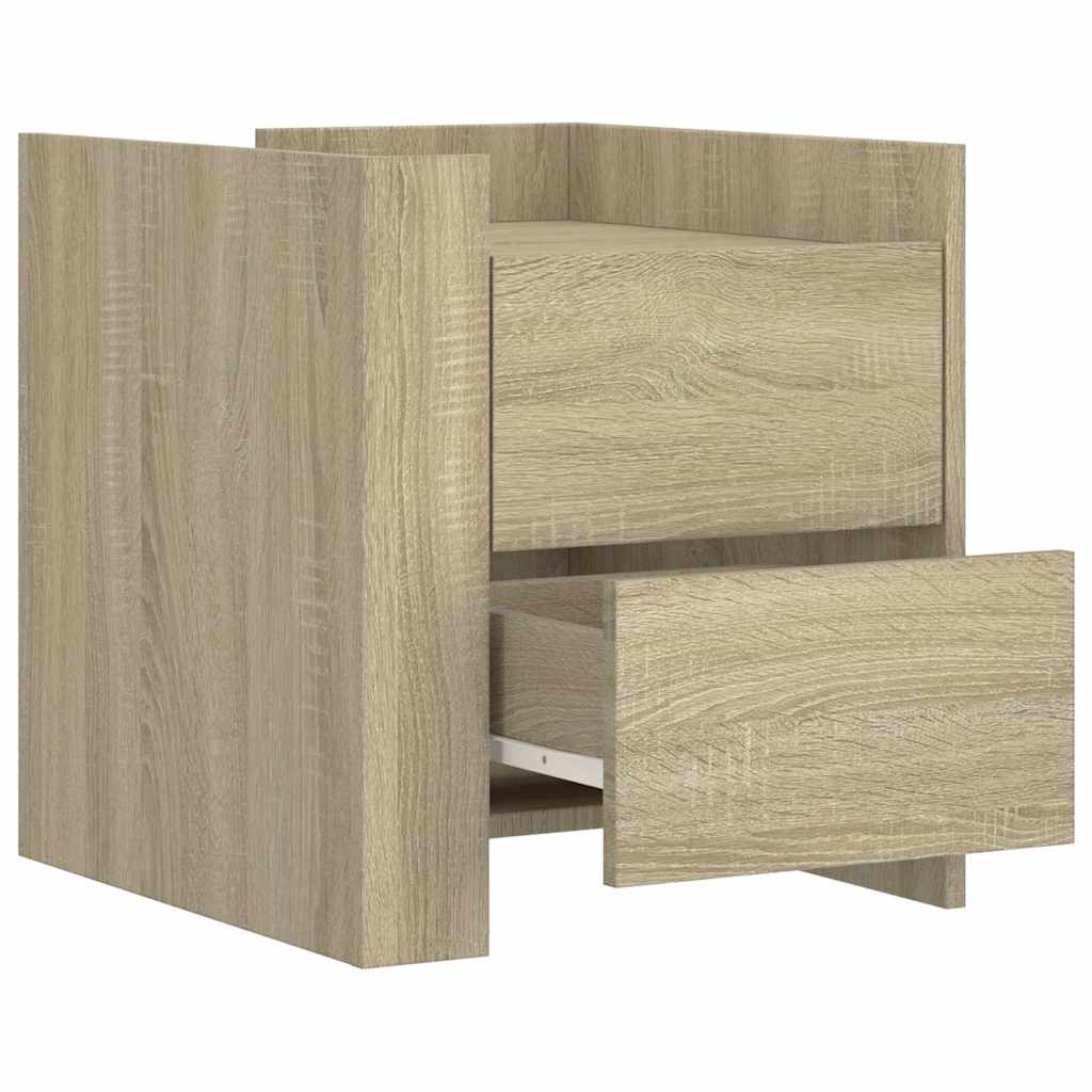 Table de chevet chêne sonoma 45x50x50 cm bois d’ingénierie - XIOS