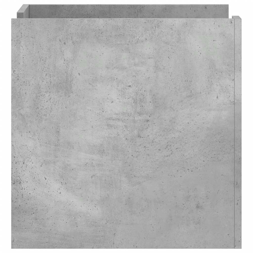 Table de chevet gris béton 45x50x50 cm bois d'ingénierie - XIOS