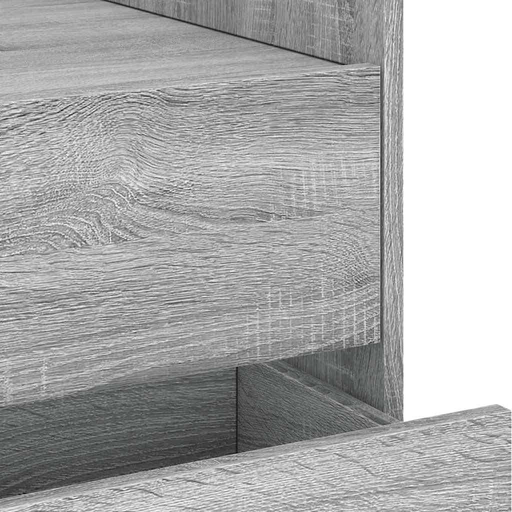 Table de chevet sonoma gris 45x50x50 cm bois d'ingénierie - XIOS