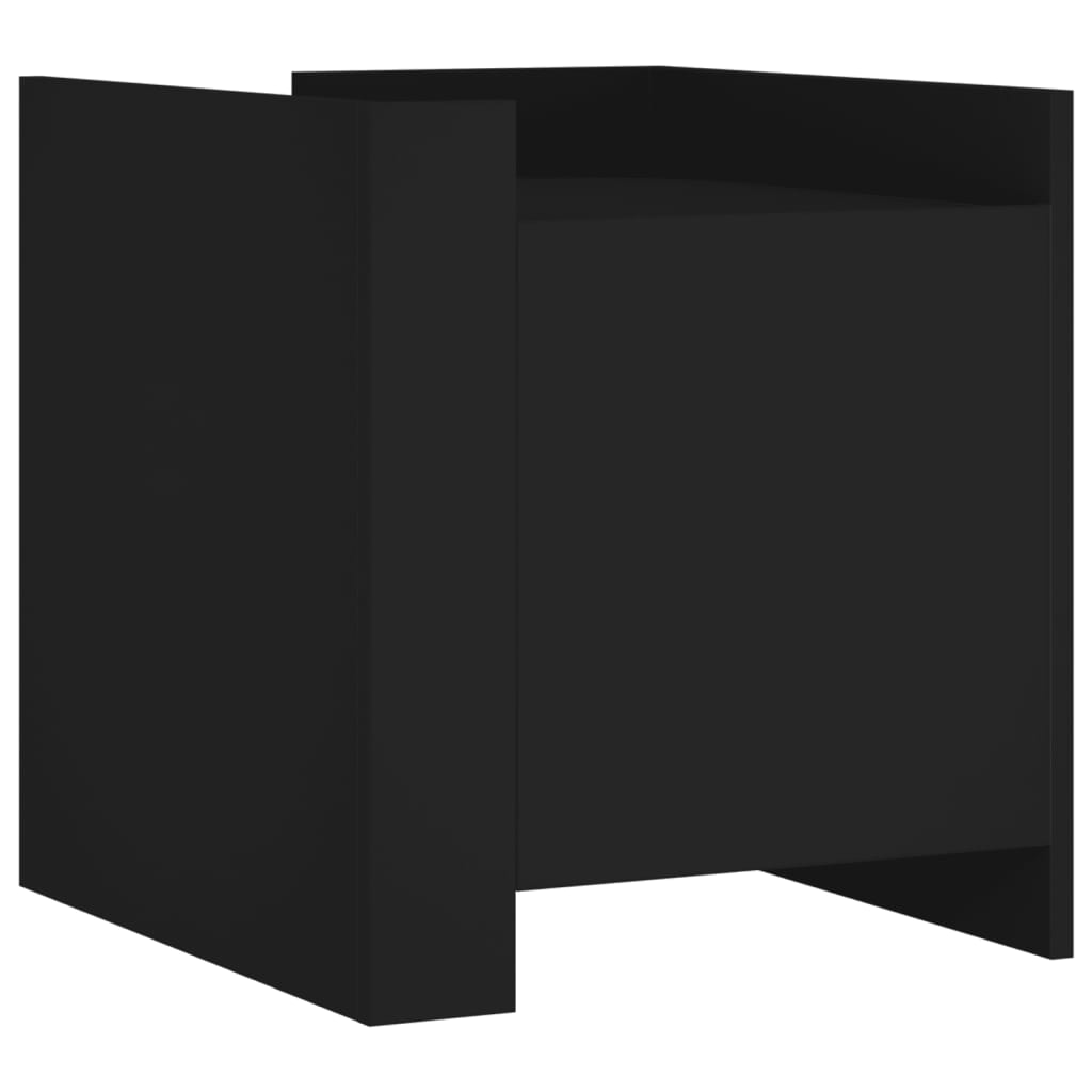 Table de chevet noir 45x50x50 cm bois d’ingénierie - XIOS