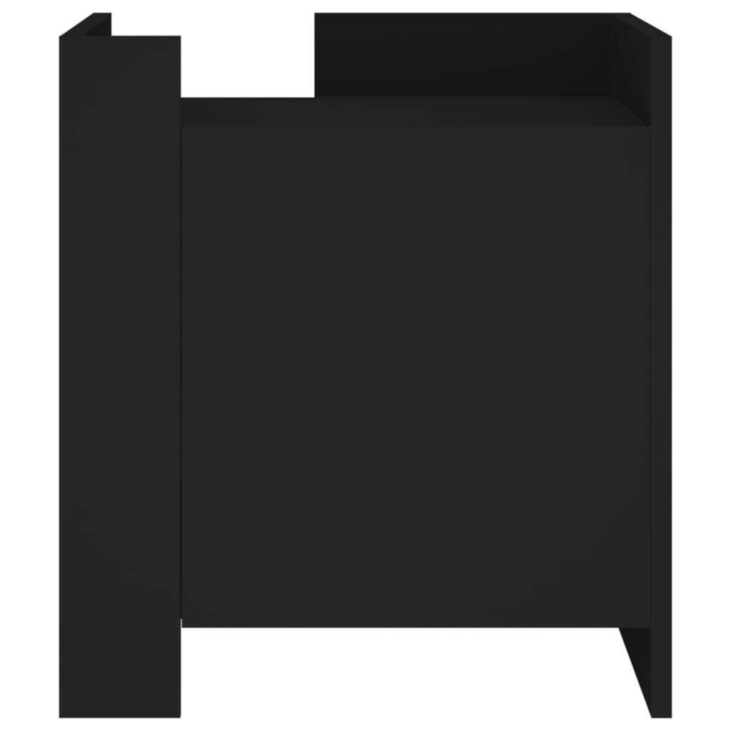 Table de chevet noir 45x50x50 cm bois d’ingénierie - XIOS