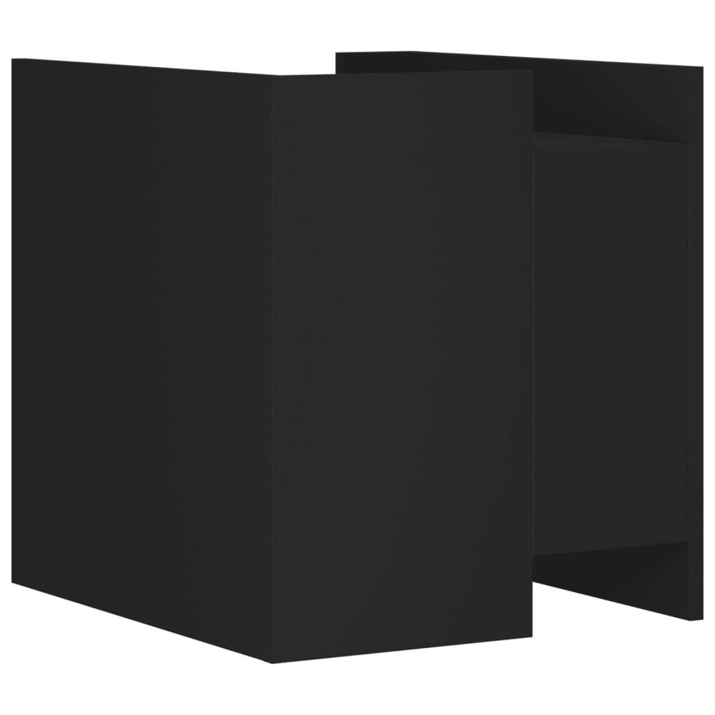 Table de chevet noir 45x50x50 cm bois d’ingénierie - XIOS