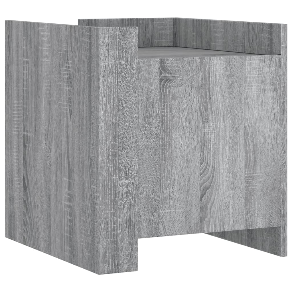 Table de chevet sonoma gris 45x50x50 cm bois d'ingénierie - XIOS