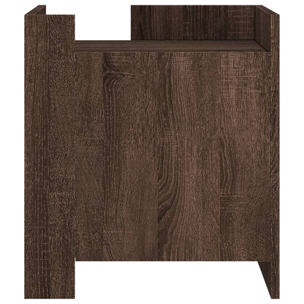 Table de chevet chêne marron 45x50x50 cm bois d’ingénierie - XIOS