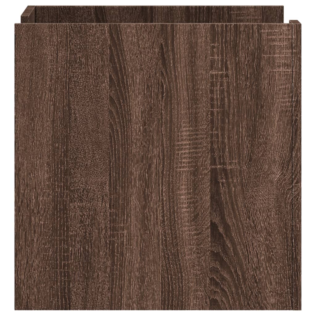 Table de chevet chêne marron 45x50x50 cm bois d’ingénierie - XIOS