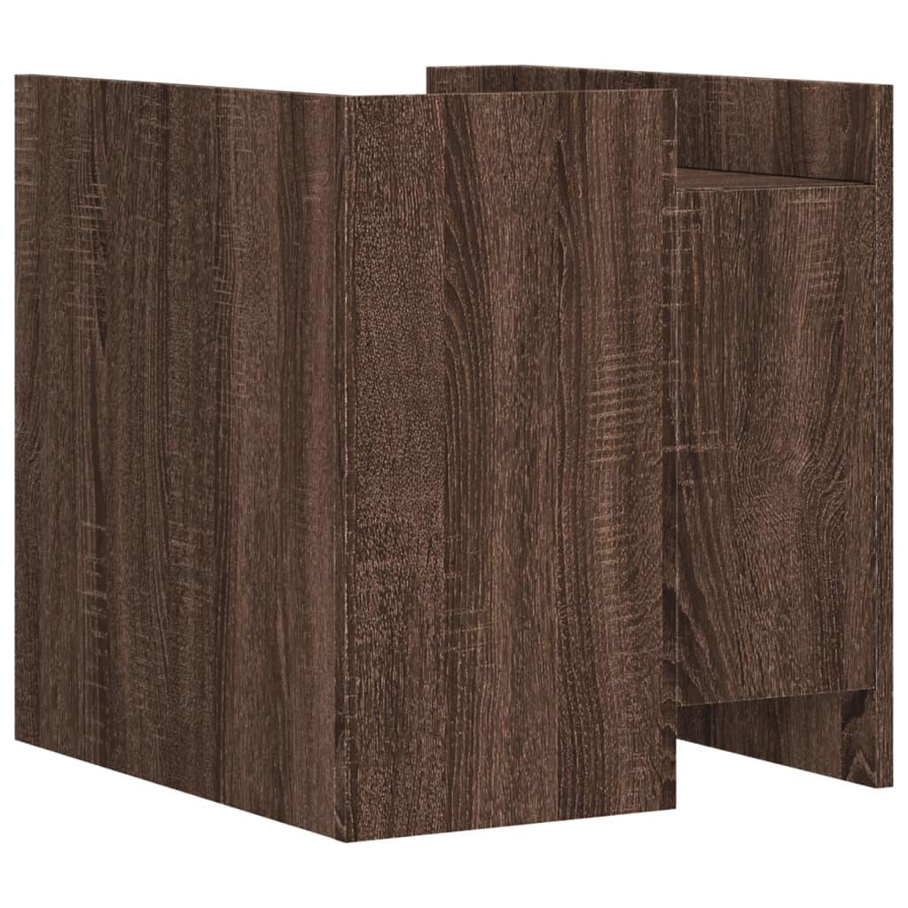 Table de chevet chêne marron 45x50x50 cm bois d’ingénierie - XIOS