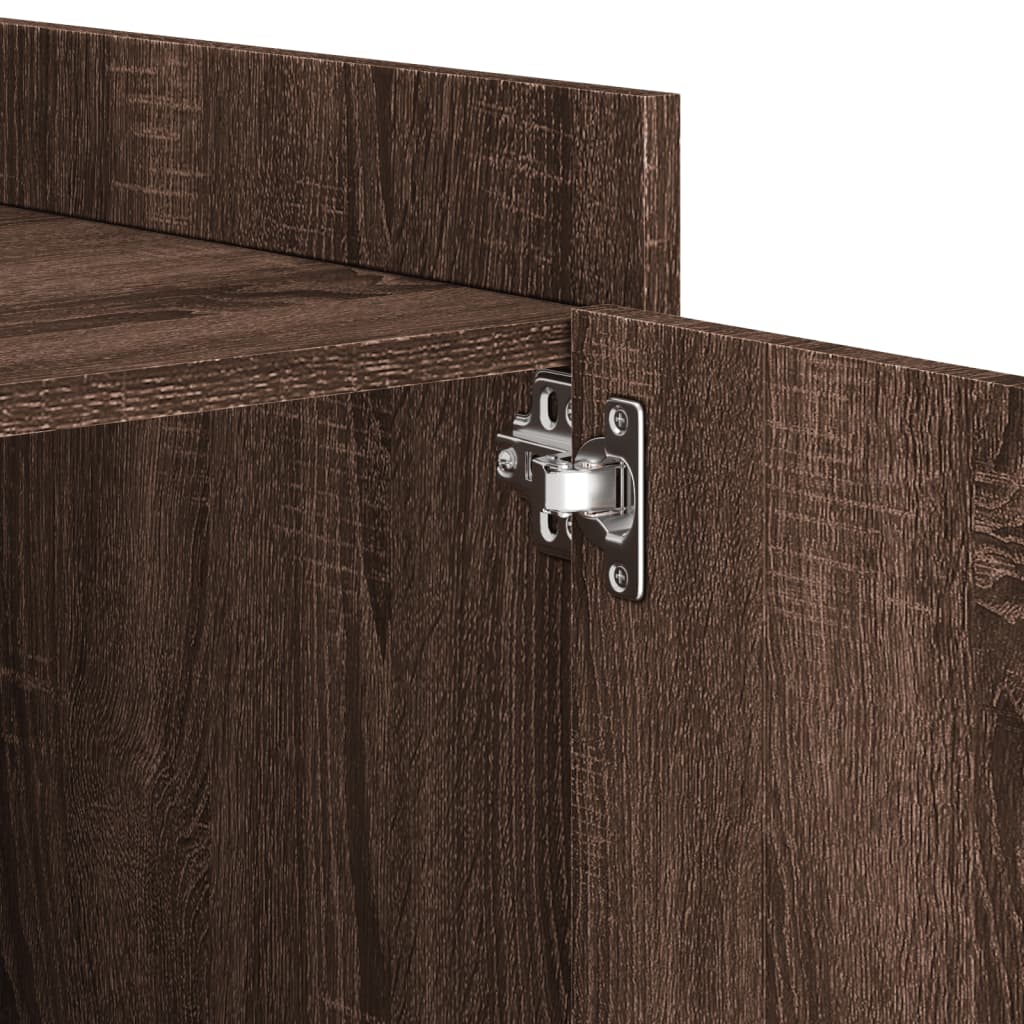 Table de chevet chêne marron 45x50x50 cm bois d’ingénierie - XIOS
