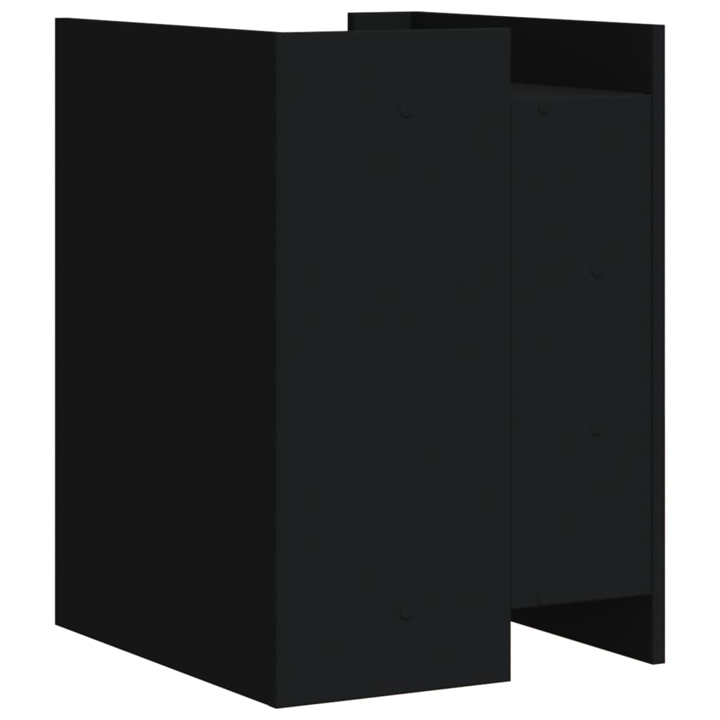 Table de chevet noir 45x50x65 cm bois d’ingénierie - XIOS