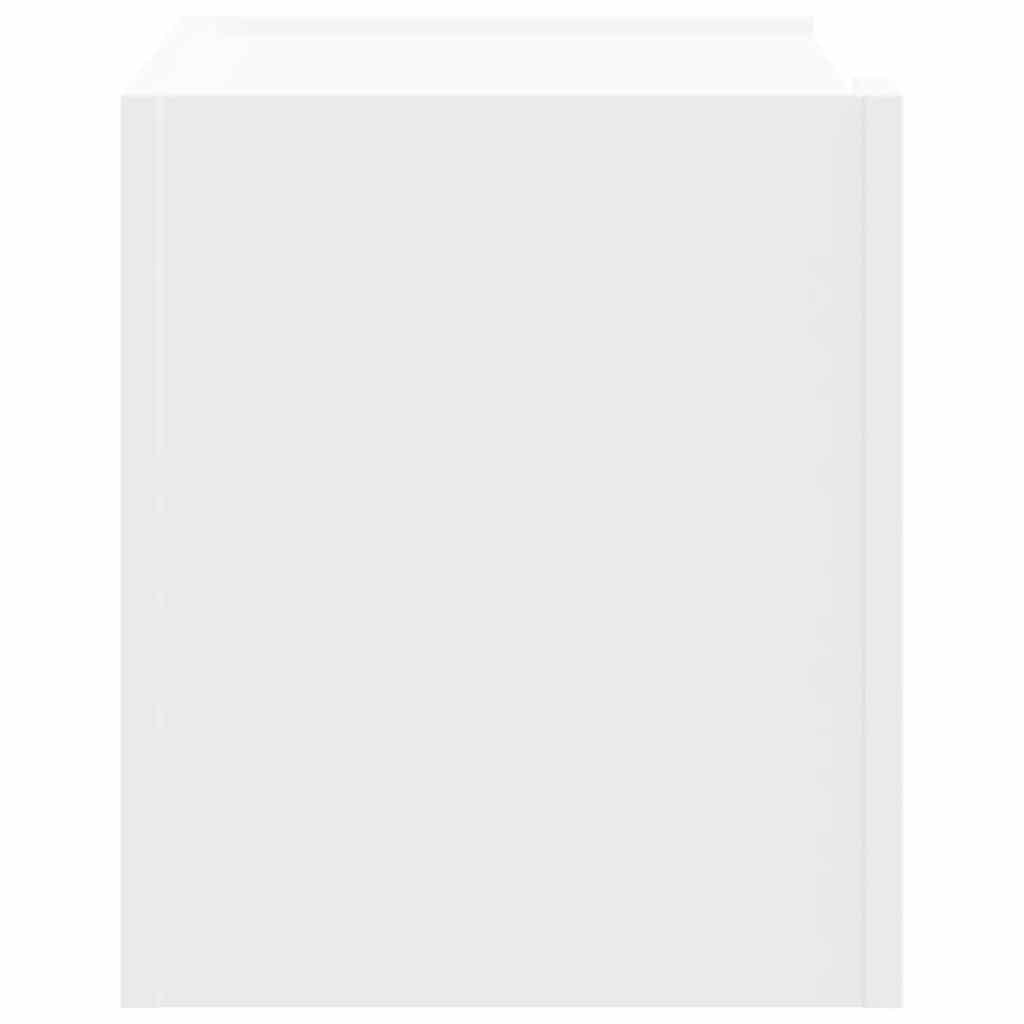 Tables de chevet murales 2 pcs blanc 45x30x35 cm