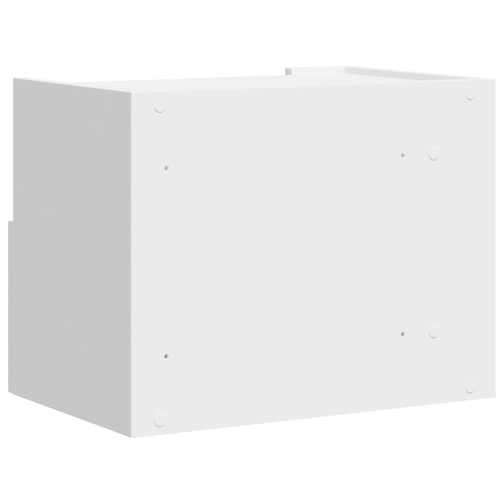 Tables de chevet murales 2 pcs blanc 45x30x35 cm