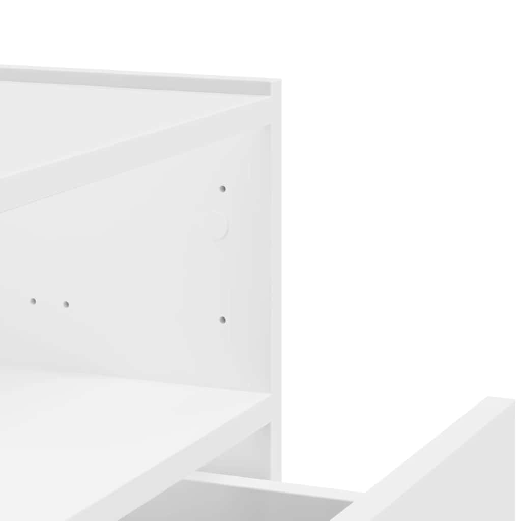 Tables de chevet murales 2 pcs blanc 45x30x35 cm