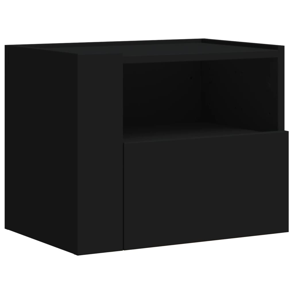 Tables de chevet murales 2 pcs noir 45x30x35 cm - XIOS