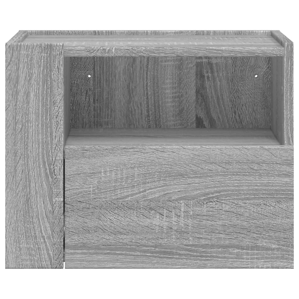 Tables de chevet murales 2 pcs sonoma gris 45x30x35 cm - XIOS