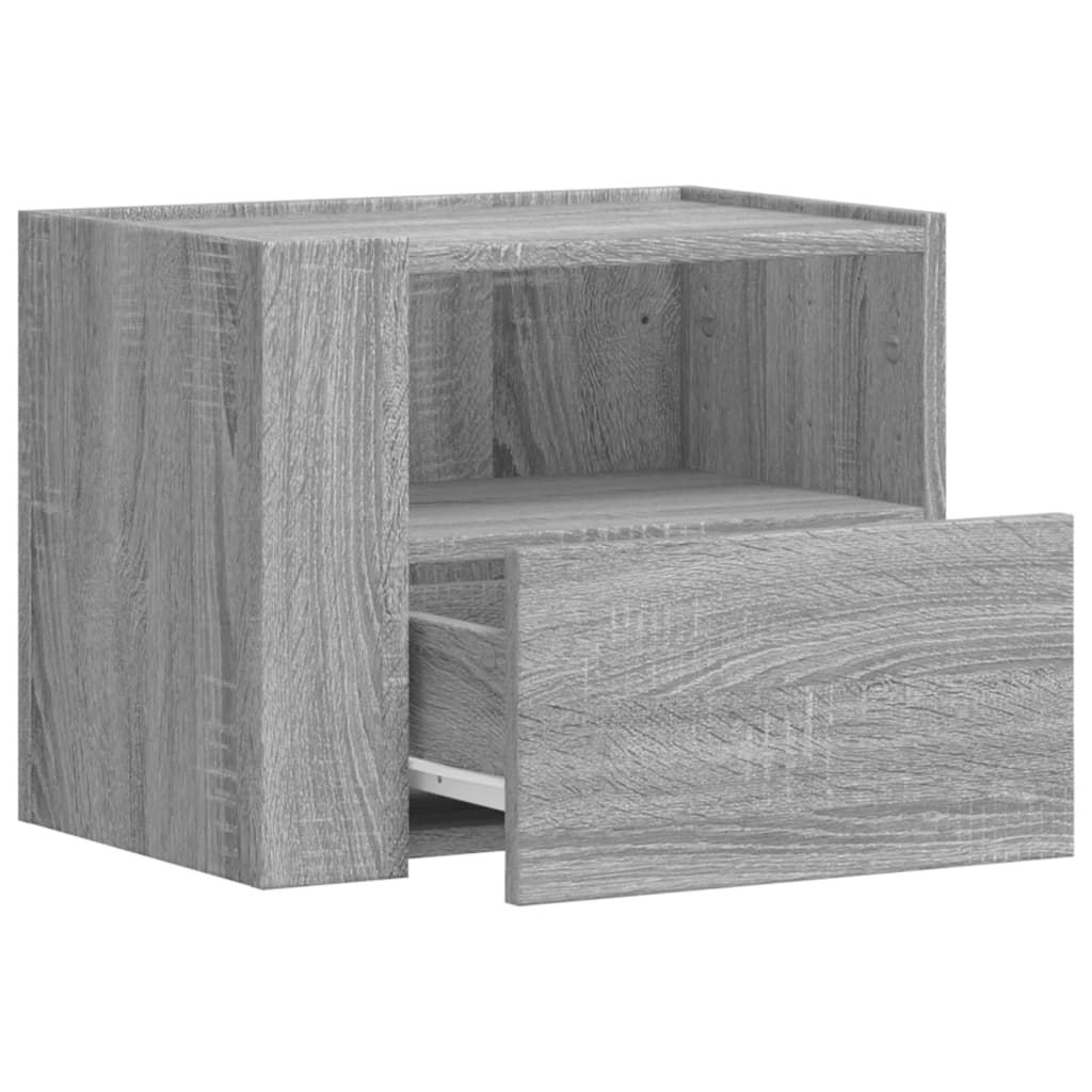 Tables de chevet murales 2 pcs sonoma gris 45x30x35 cm - XIOS