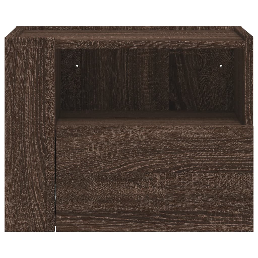 Tables de chevet murales 2 pcs chêne marron 45x30x35 cm - XIOS
