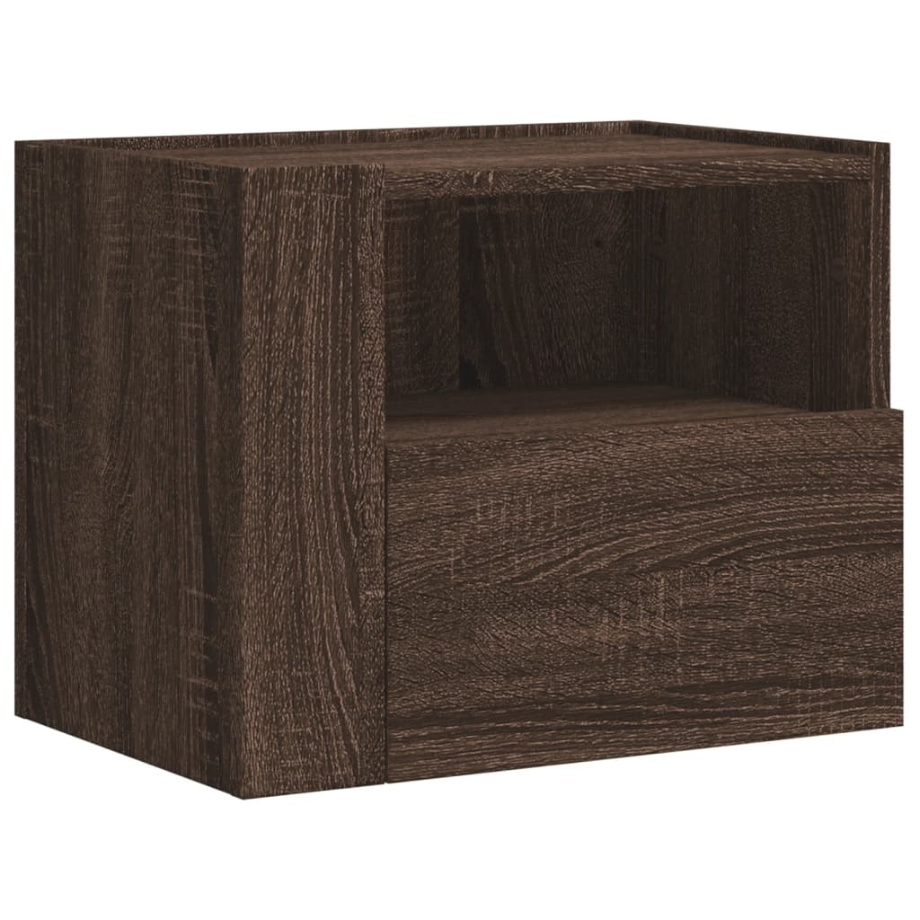 Tables de chevet murales 2 pcs chêne marron 45x30x35 cm - XIOS
