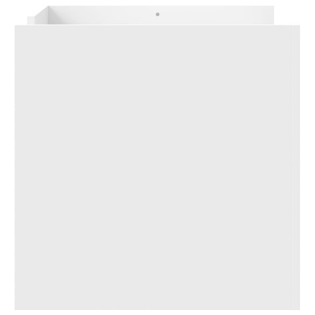 Table basse blanc 80x50x50 cm bois d'ingénierie - XIOS