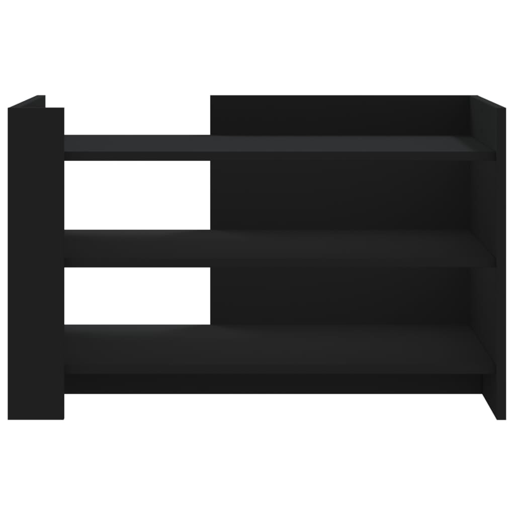 Table basse noir 80x50x50 cm bois d'ingénierie - XIOS