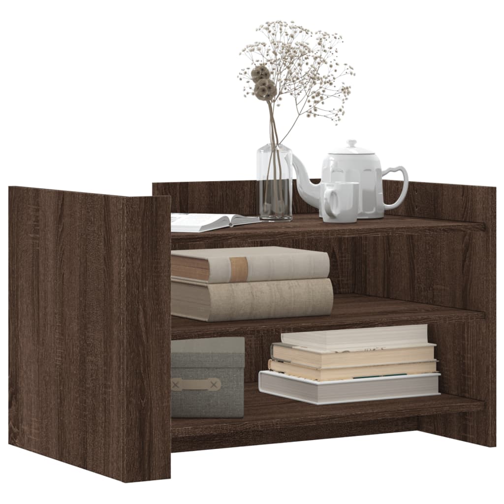 Table basse chêne marron 80x50x50 cm Bois d'ingénierie - XIOS