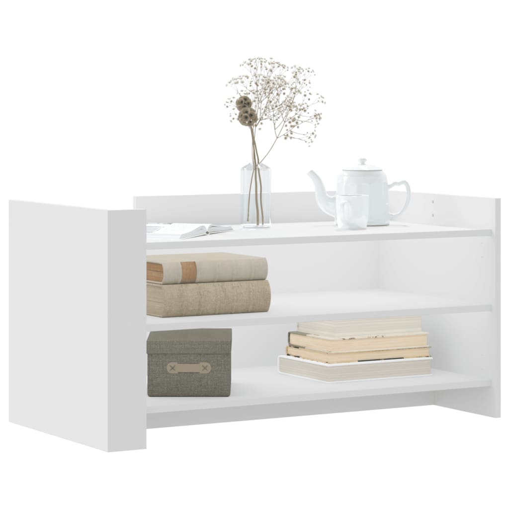 Table basse blanc 100x50x50 cm bois d'ingénierie - XIOS