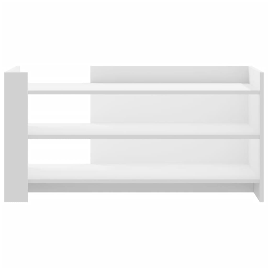 Table basse blanc 100x50x50 cm bois d'ingénierie - XIOS