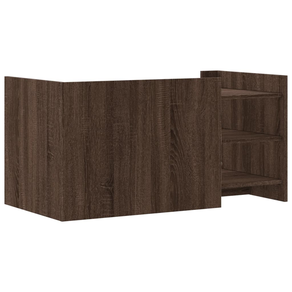Table basse chêne marron 100x50x50 cm bois d'ingénierie - XIOS