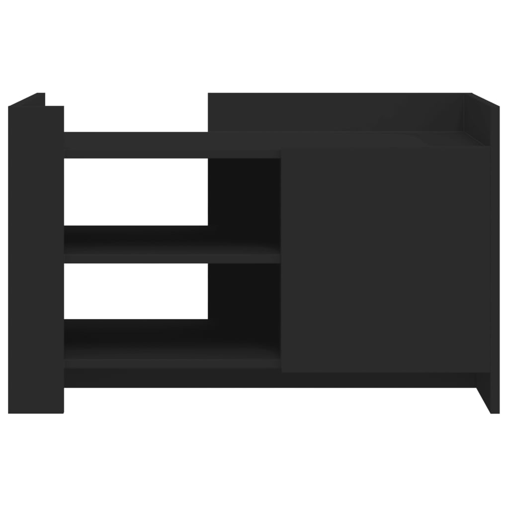 Table basse noir 80x50x50 cm bois d'ingénierie - XIOS