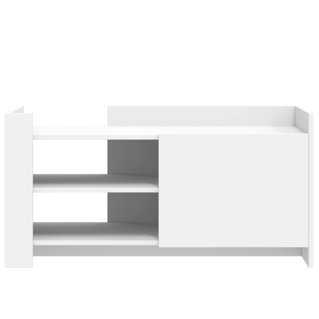 Table basse blanc 100x50x50 cm bois d'ingénierie - XIOS