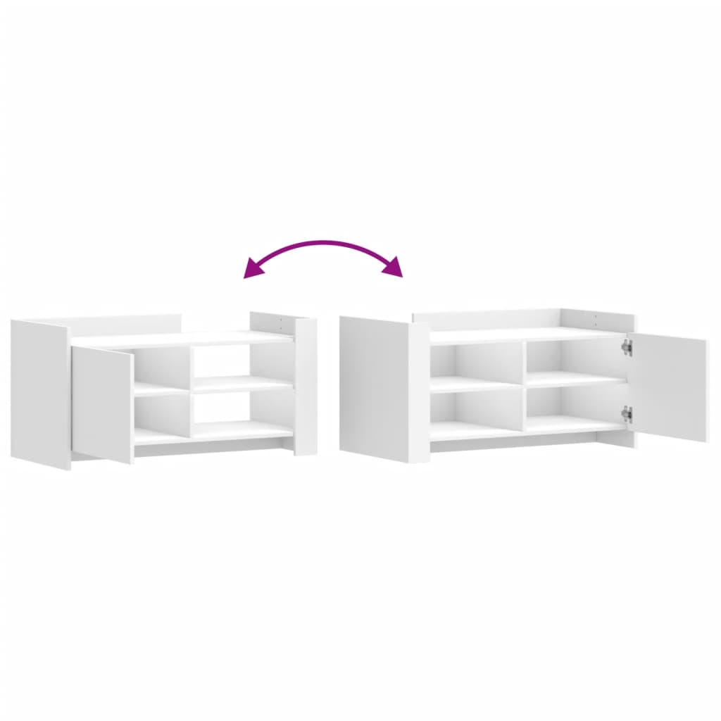 Table basse blanc 100x50x50 cm bois d'ingénierie - XIOS