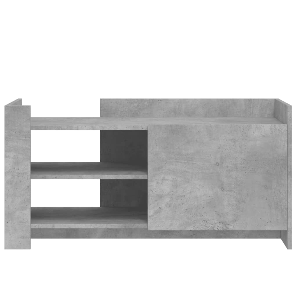 Table basse gris béton 100x50x50 cm bois d'ingénierie - XIOS