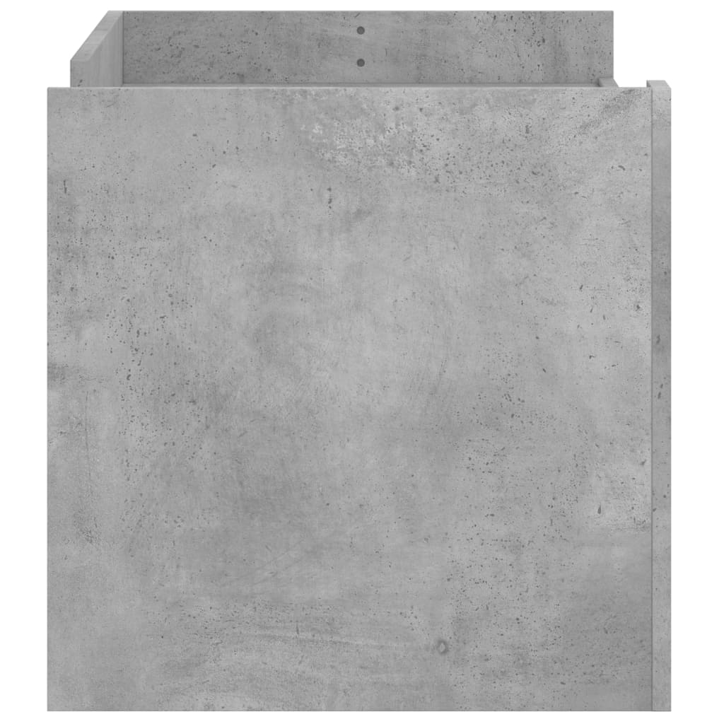 Table basse gris béton 100x50x50 cm bois d'ingénierie - XIOS