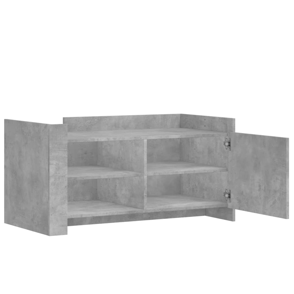 Table basse gris béton 100x50x50 cm bois d'ingénierie - XIOS