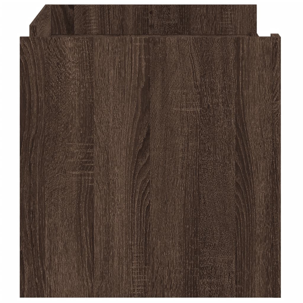 Table basse chêne marron 100x50x50 cm bois d'ingénierie - XIOS