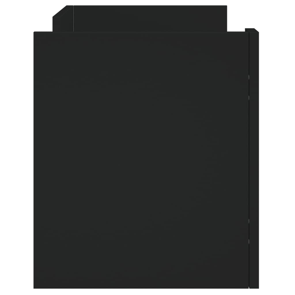 Meuble TV noir 80x35x40 cm bois d’ingénierie - XIOS