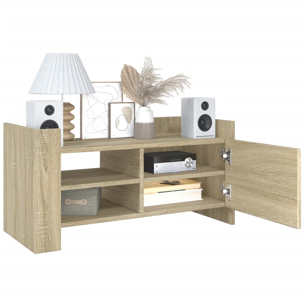 Meuble TV chêne sonoma 80x35x40 cm bois d'ingénierie - XIOS