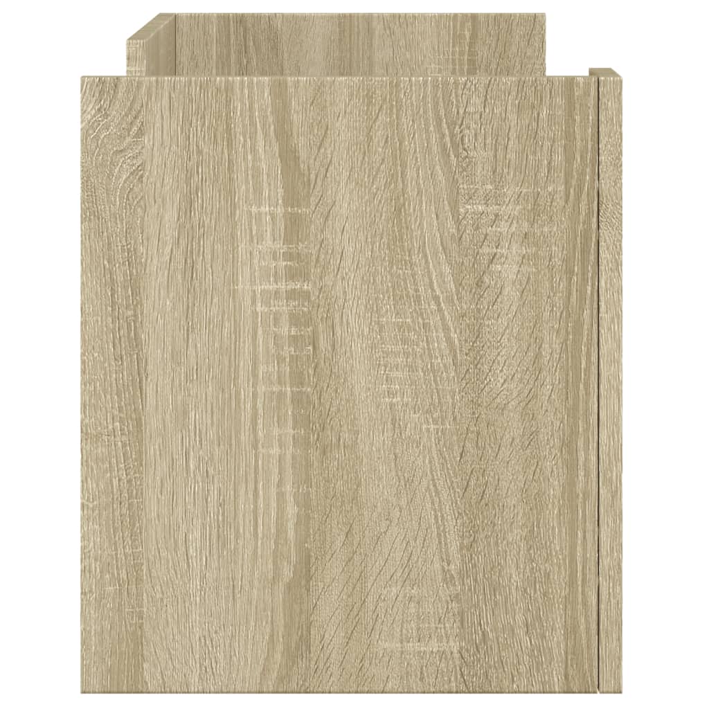 Meuble TV chêne sonoma 80x35x40 cm bois d'ingénierie - XIOS