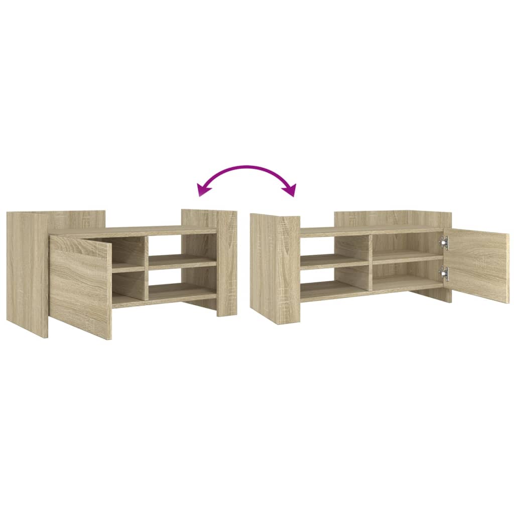 Meuble TV chêne sonoma 80x35x40 cm bois d'ingénierie - XIOS