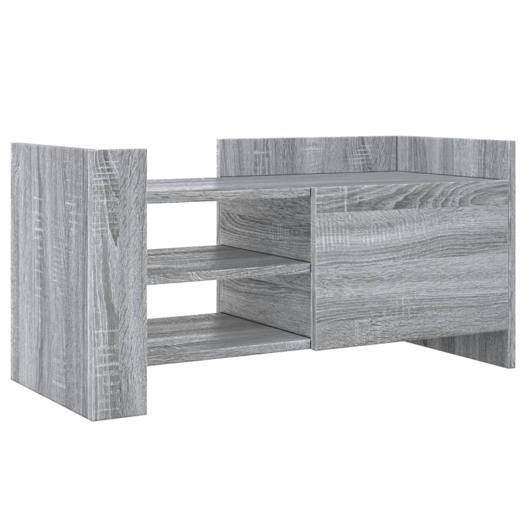 Meuble TV sonoma gris 80x35x40 cm bois d'ingénierie - XIOS