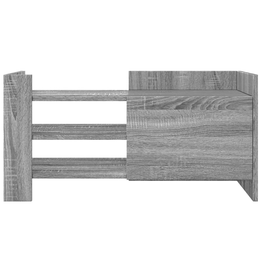 Meuble TV sonoma gris 80x35x40 cm bois d'ingénierie - XIOS