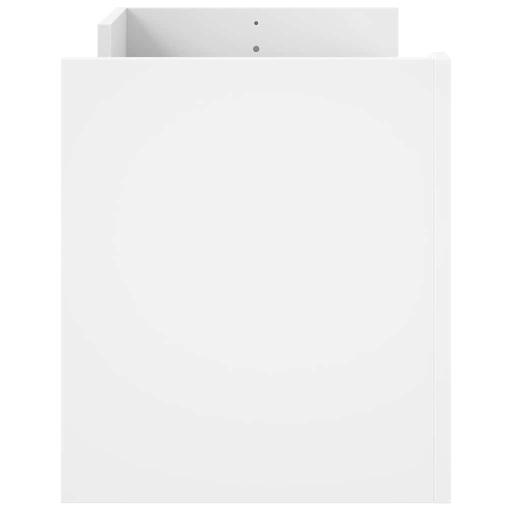 Meuble TV Blanc 100x35x40 cm Bois d'ingénierie - XIOS