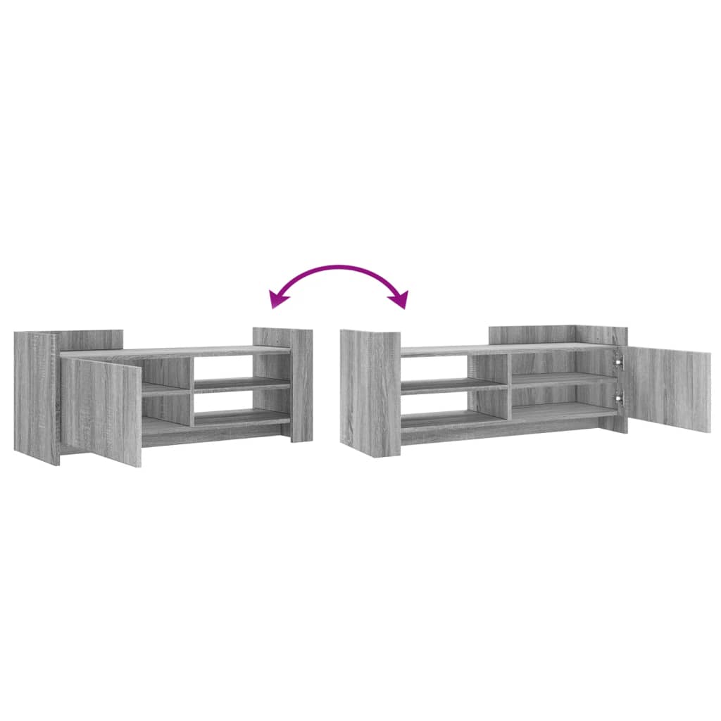 Meuble TV Sonoma gris 100x35x40 cm Bois d'ingénierie - XIOS