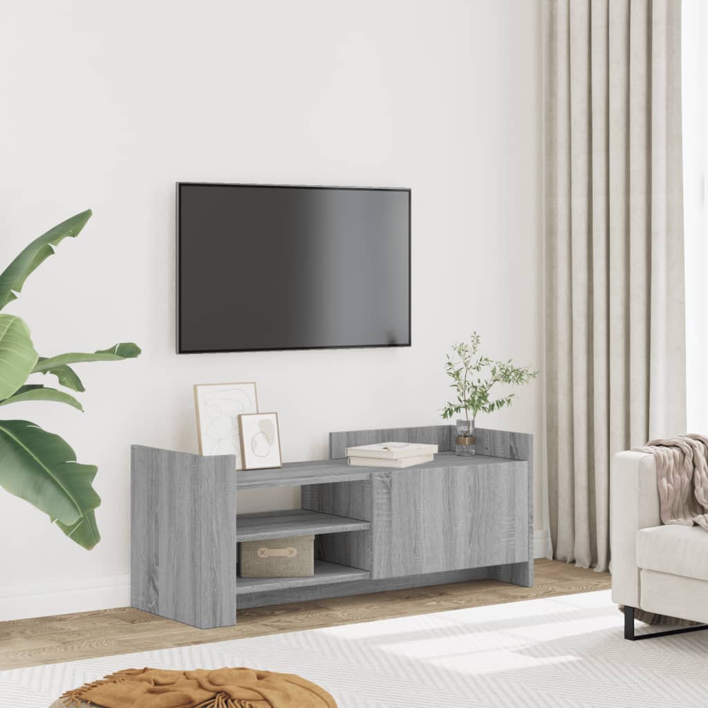 Meuble TV Sonoma gris 100x35x40 cm Bois d'ingénierie - XIOS