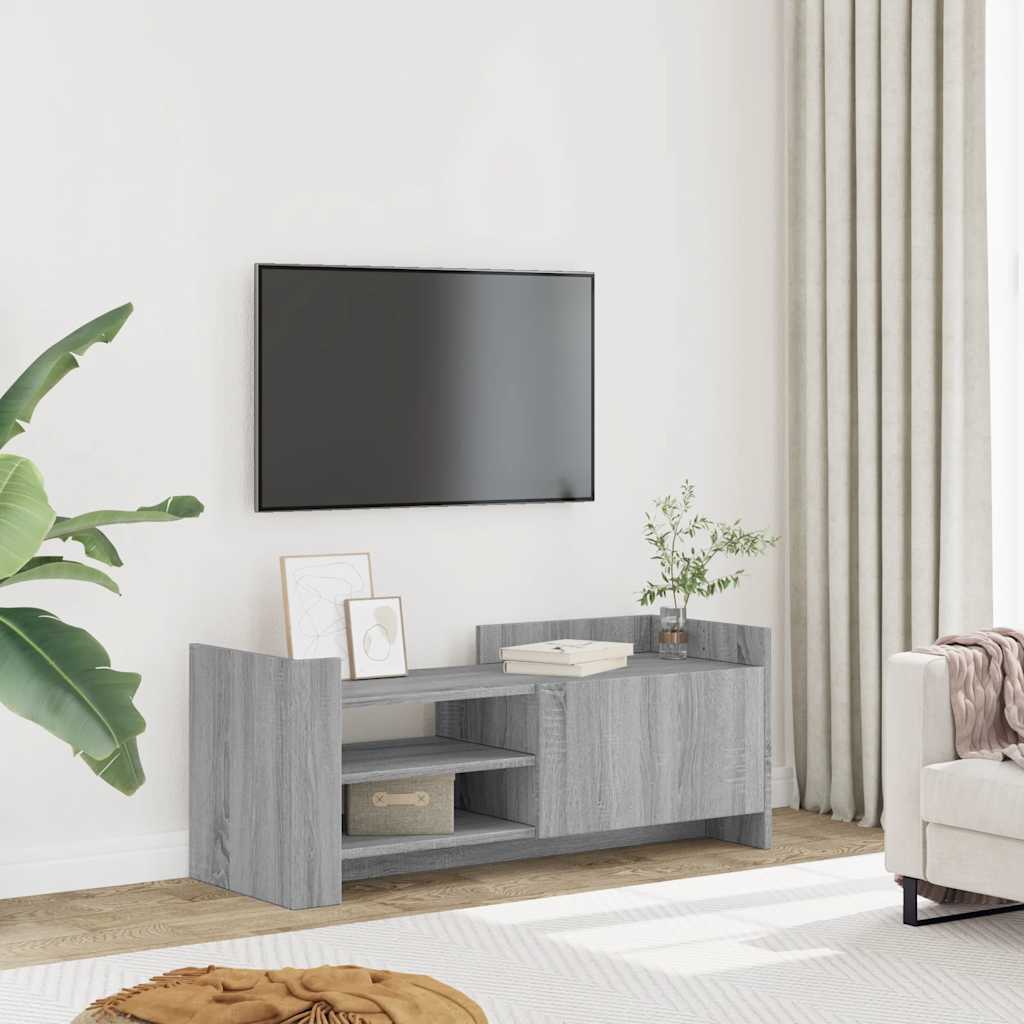 Meuble TV Sonoma gris 100x35x40 cm Bois d'ingénierie - XIOS