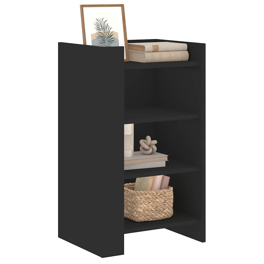 Buffet noir 45x35x75 cm bois d’ingénierie - XIOS